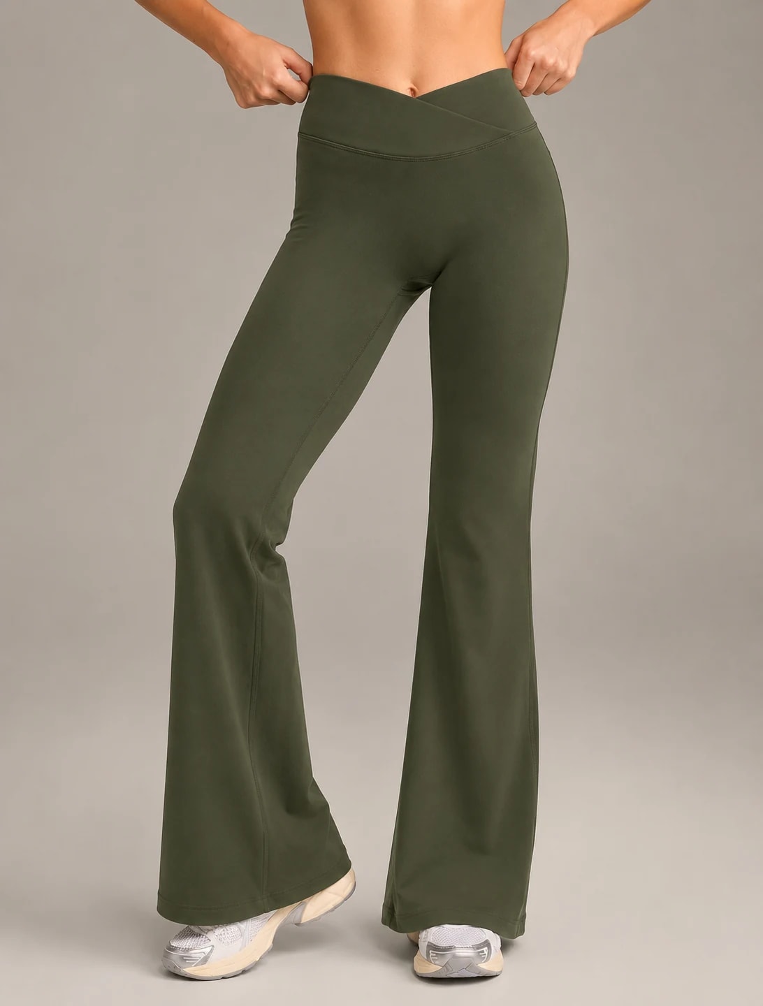 777 FORM V FLARE PANT Alpine Green, vista frontal